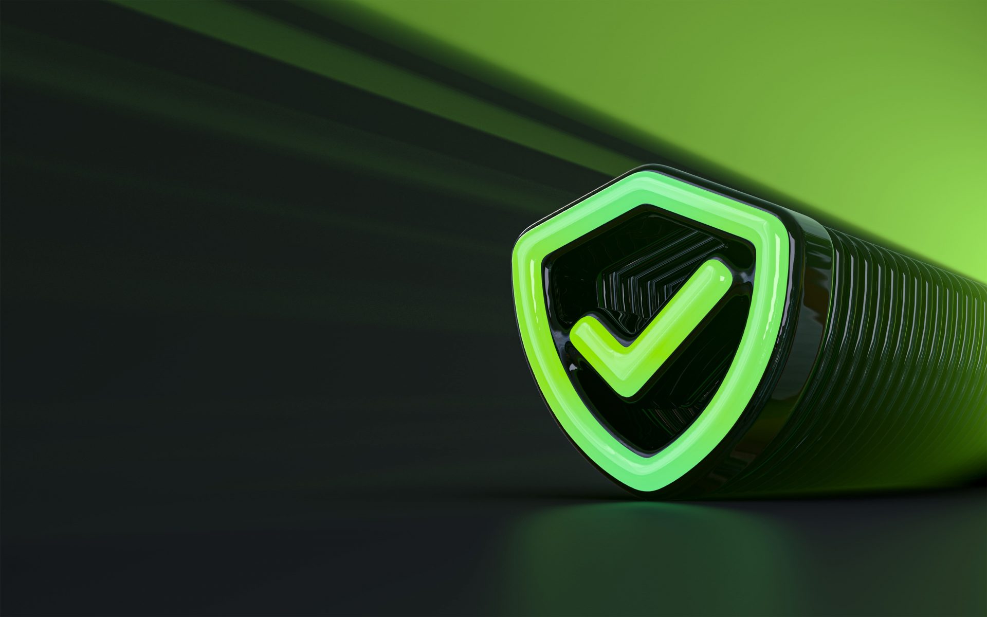 Ícone de escudo com símbolo de verificação representando segurança e proteção de dados na Conta Simples