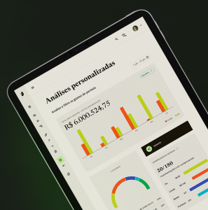 Dashboard financeiro da Conta Simples mostrando ROI de campanhas para a Cyber Monday