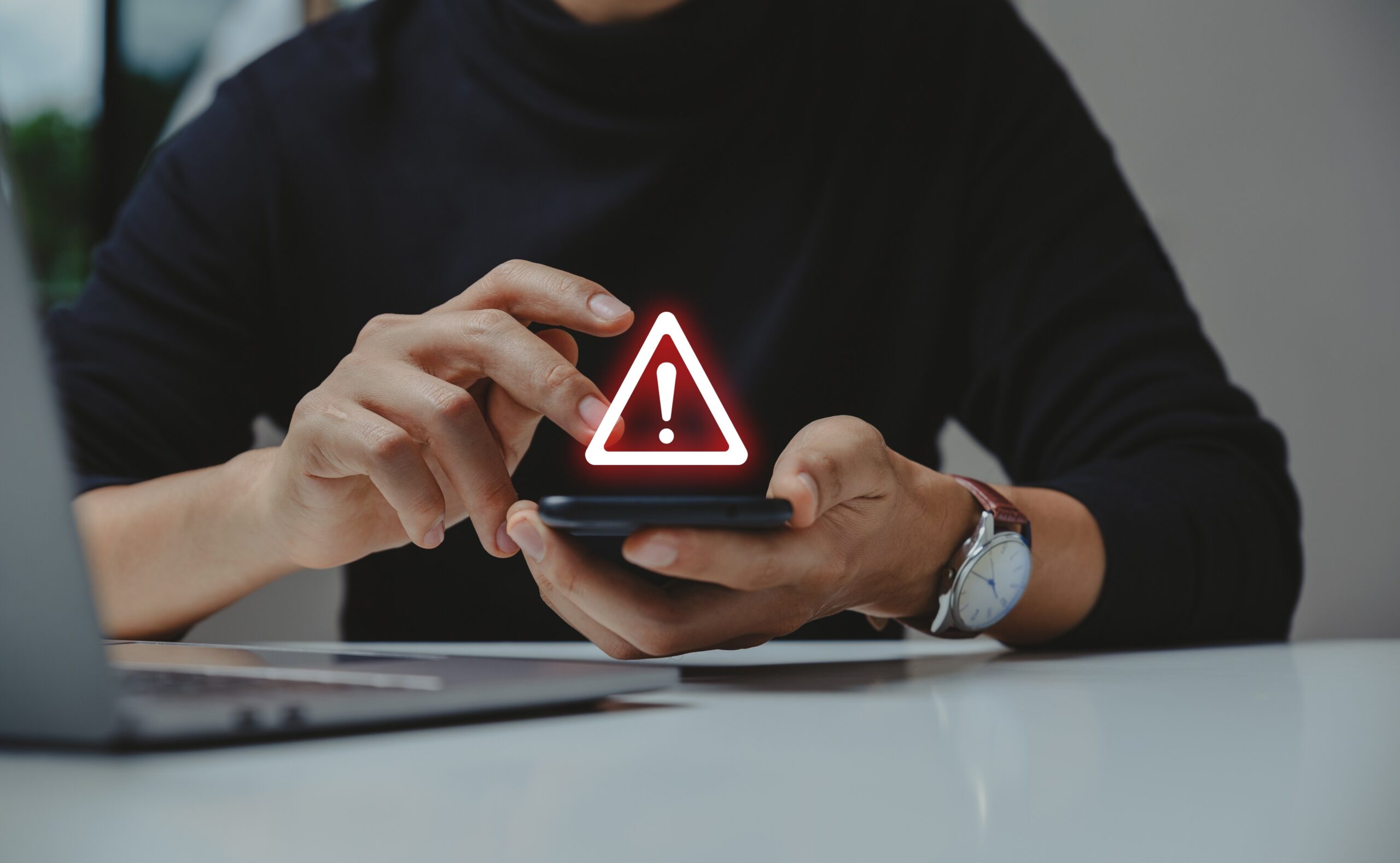 Caution,In,Investing,Economic,Situation,Warning,,Phishing,And,Internet,Security